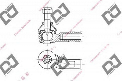 DJ PARTS de1426 -  Наконечник поперечной рулевой тяги